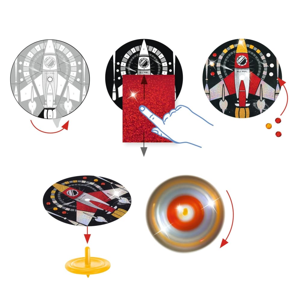 DIY Spinning Tops x 12 - Djeco