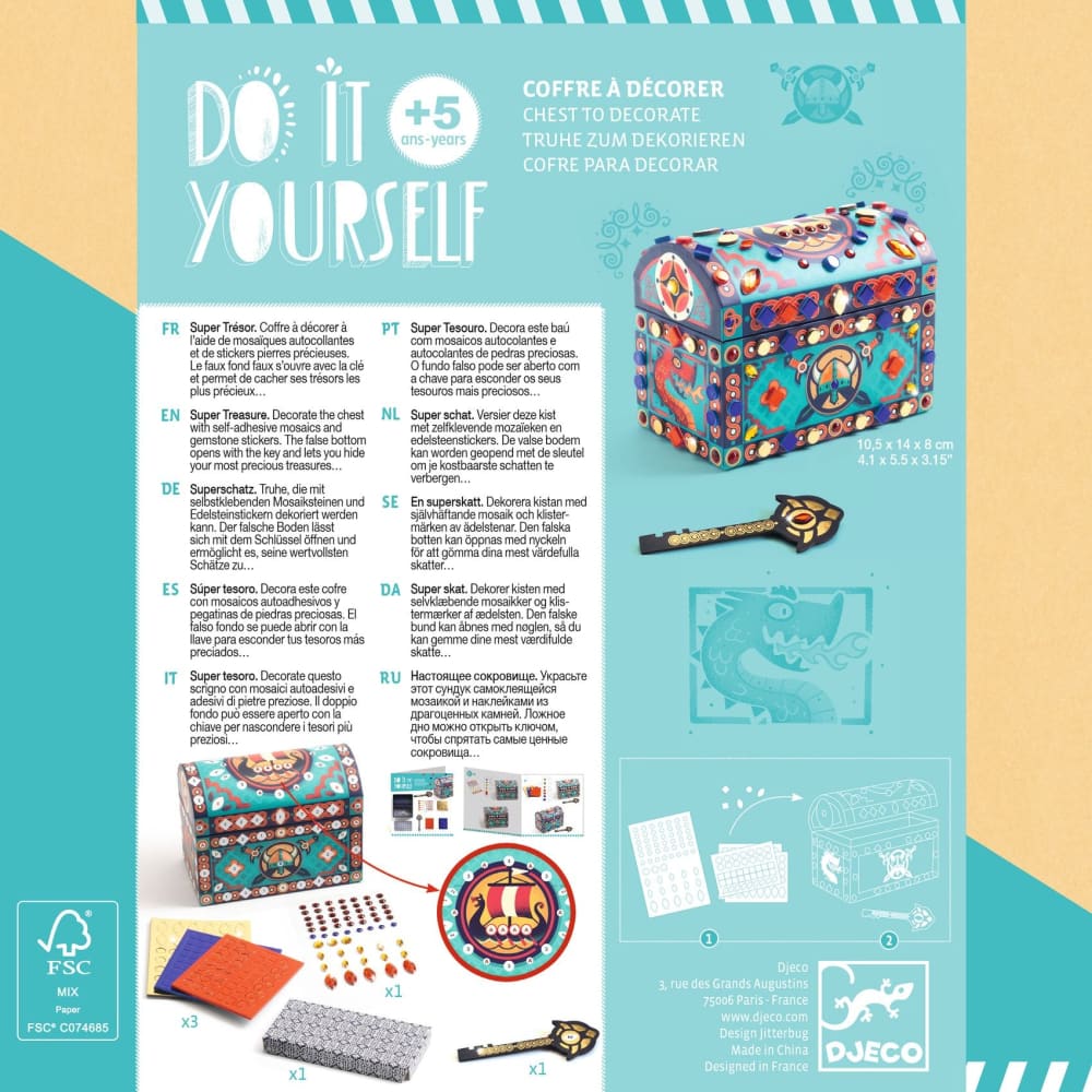 DIY Super Treasure Chest - Djeco