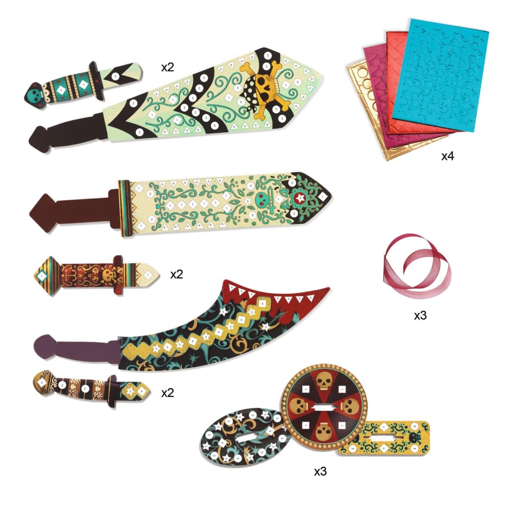 Djeco Do It Yourself - 3 Viking Swords