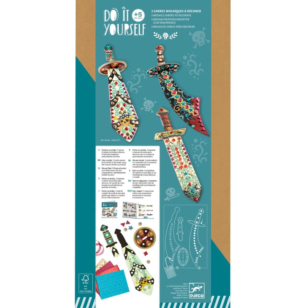 Djeco Do It Yourself - 3 Viking Swords