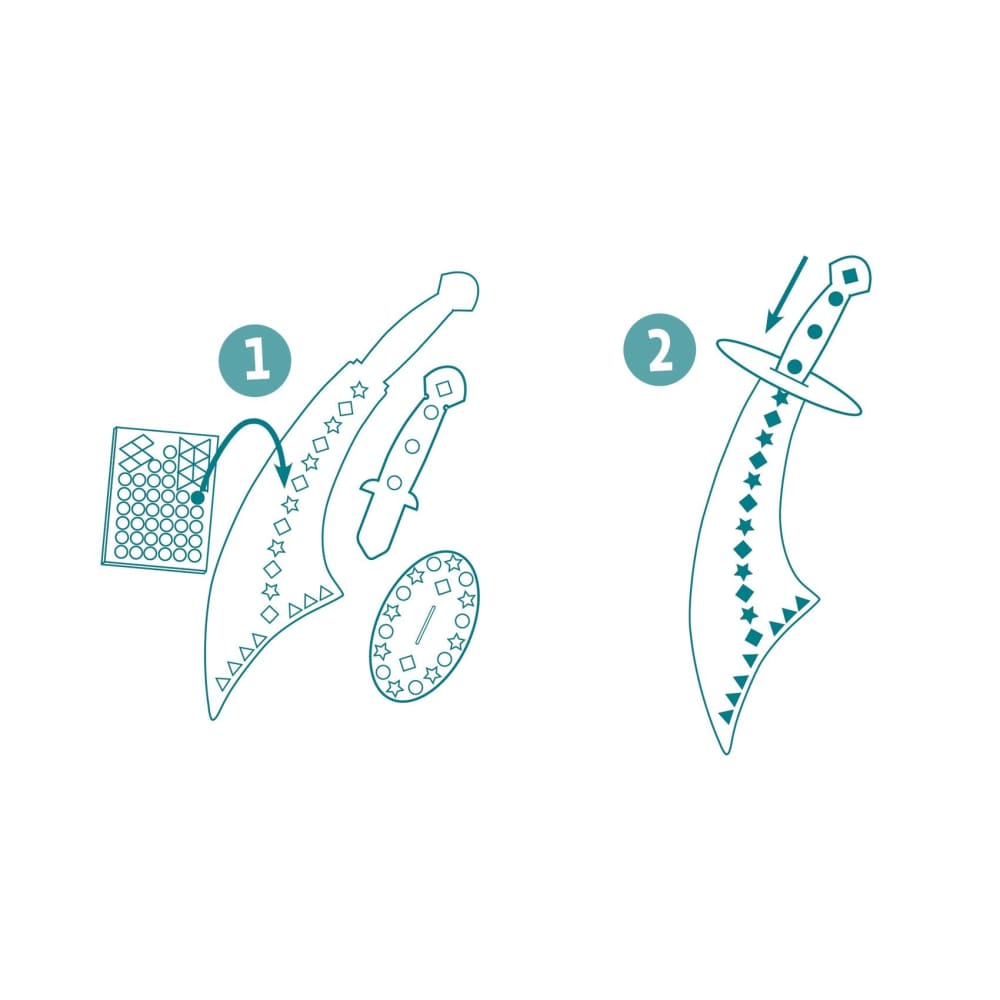 Djeco Do It Yourself - 3 Viking Swords
