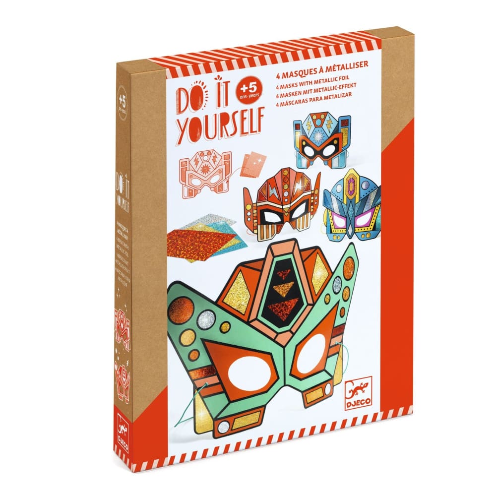 Djeco Do It Yourself - 4 Super Robot Masks