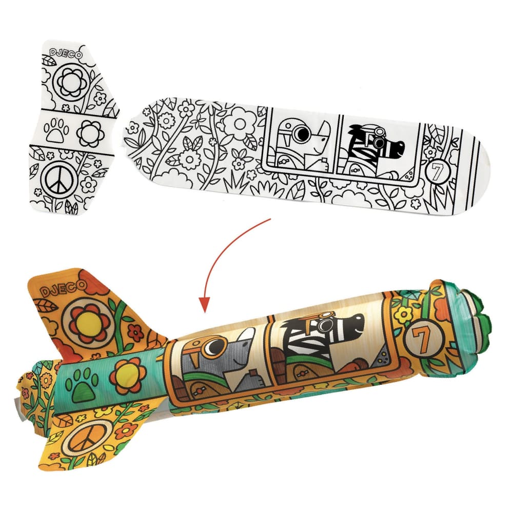 Djeco Do It Yourself - Inflatable Rockets - 3070900079106