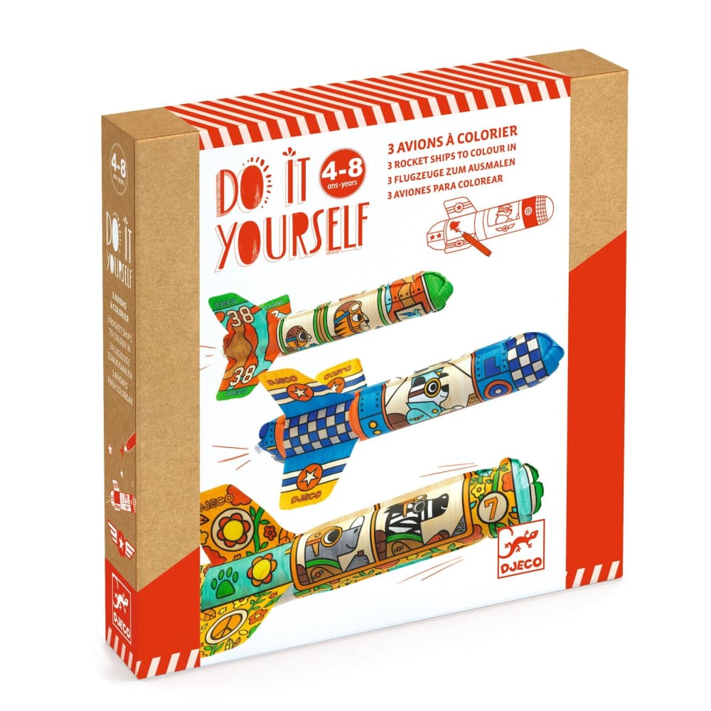Djeco Do It Yourself - Inflatable Rockets - 3070900079106