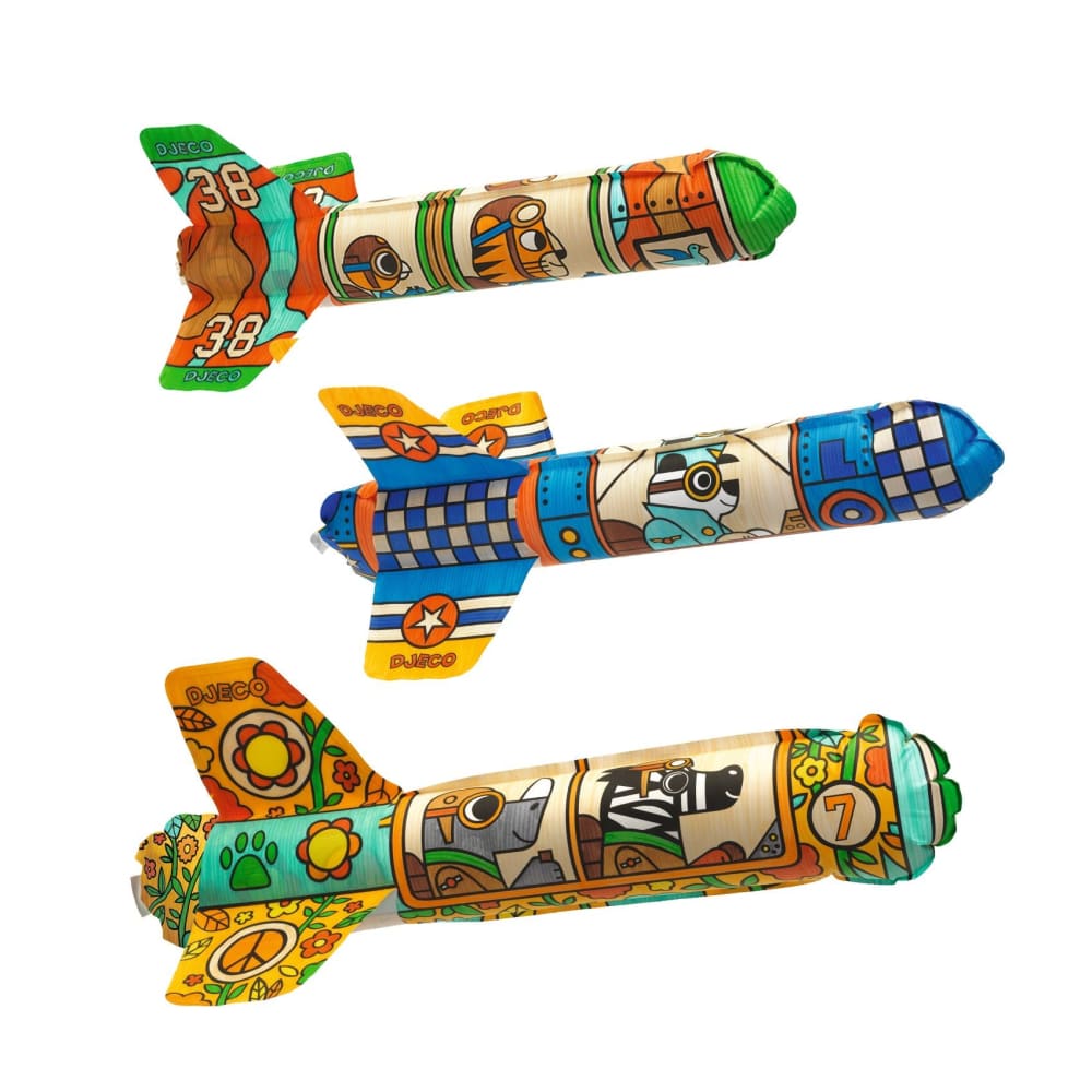 Djeco Do It Yourself - Inflatable Rockets - 3070900079106