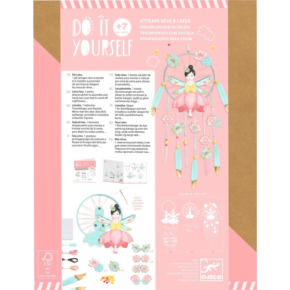 Djeco Do It Yourself - Lotus Fairy Dreamcatcher