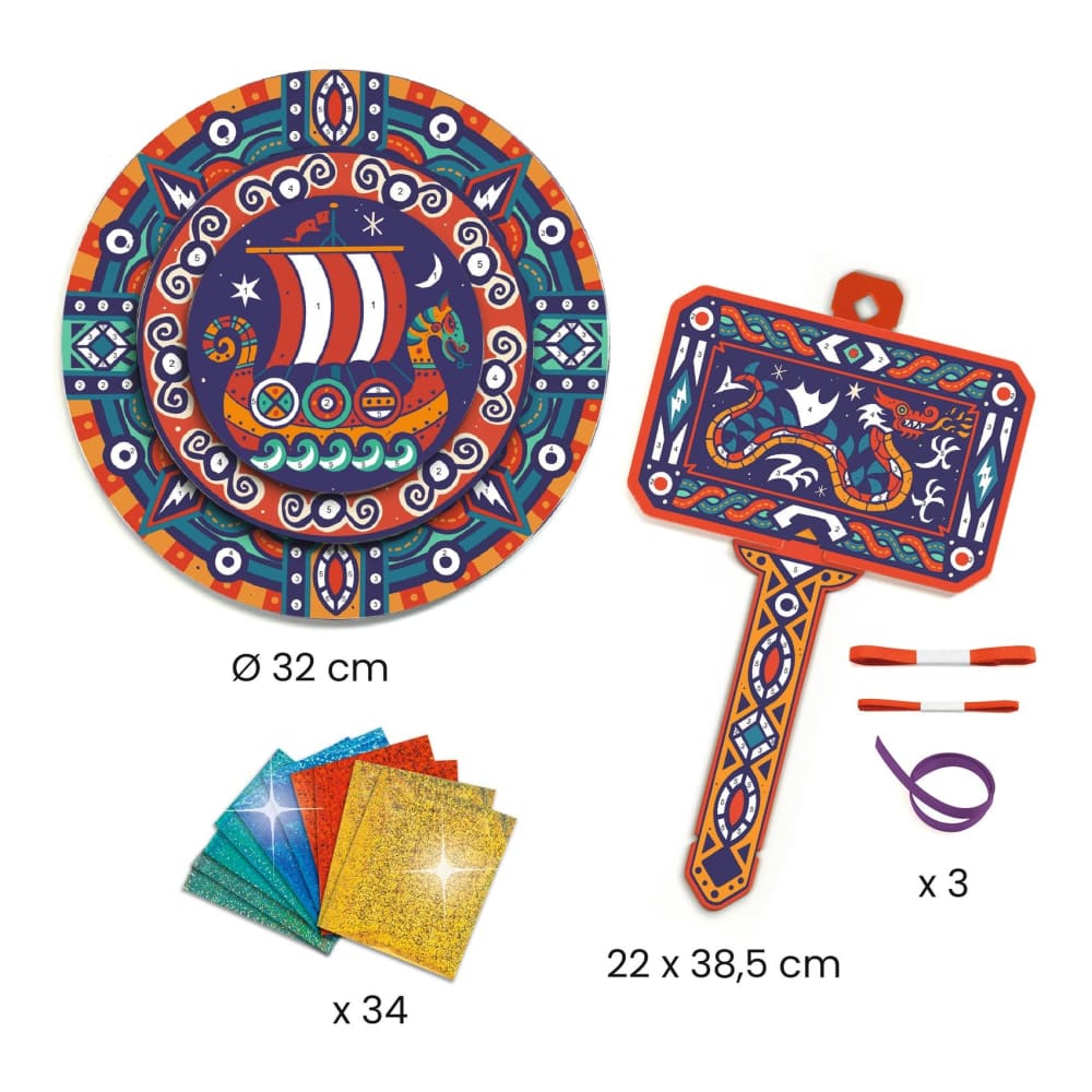 Djeco Do It Yourself - Viking Shield and Hammer