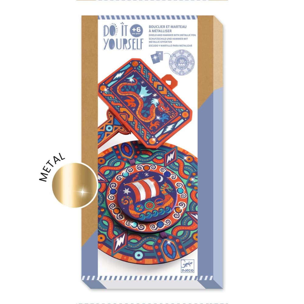 Djeco Do It Yourself - Viking Shield and Hammer