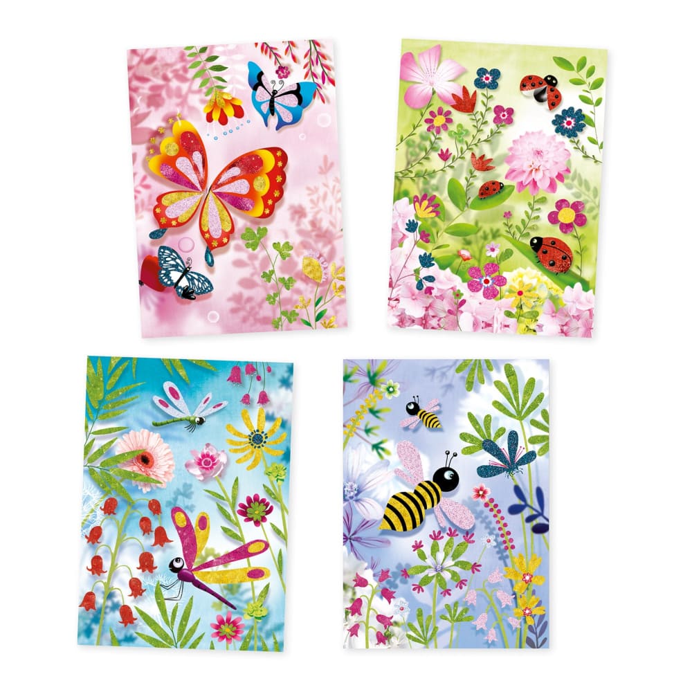 Djeco Glitter Butterflies Boards - 3070900095038