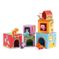 Djeco Topanifarm Cubes for infants - 3070900091085