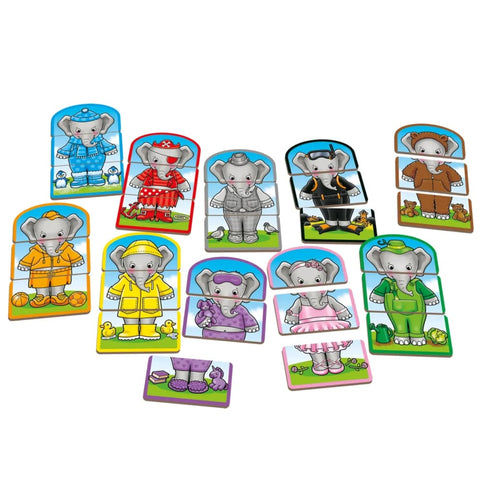 Image of Dress Up Nelly Matching Game - Orchard Toys