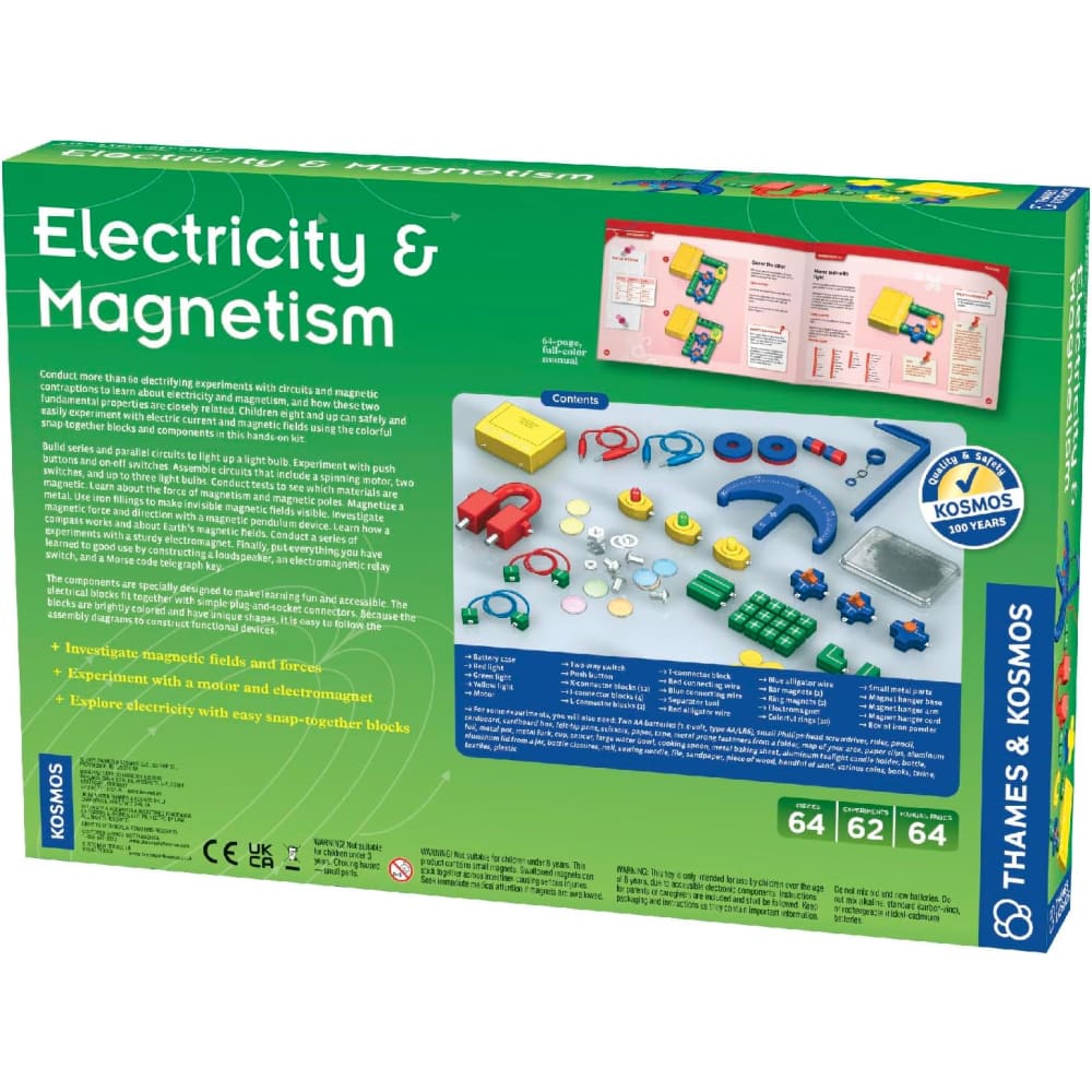 Electricity & Magnetism 60 Experiments Thames And Kosmos