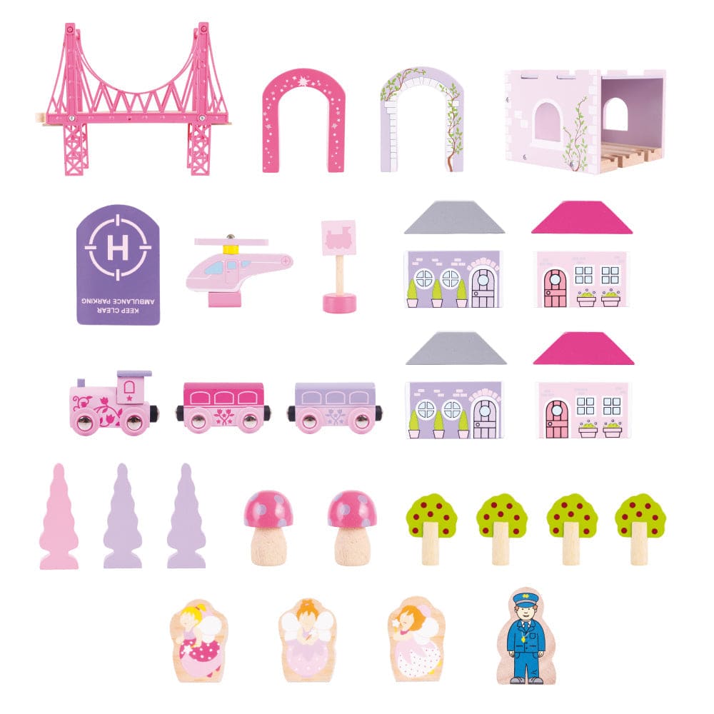 Fairy Town Train Set - Bigjigs Rail 691621090237