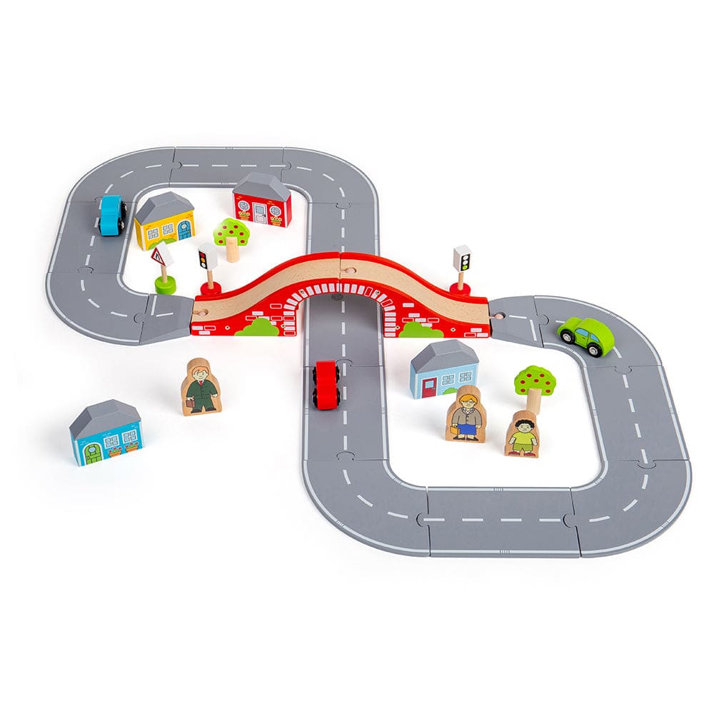 Figure of 8 Roadway - Bigjigs Rail 691621726006