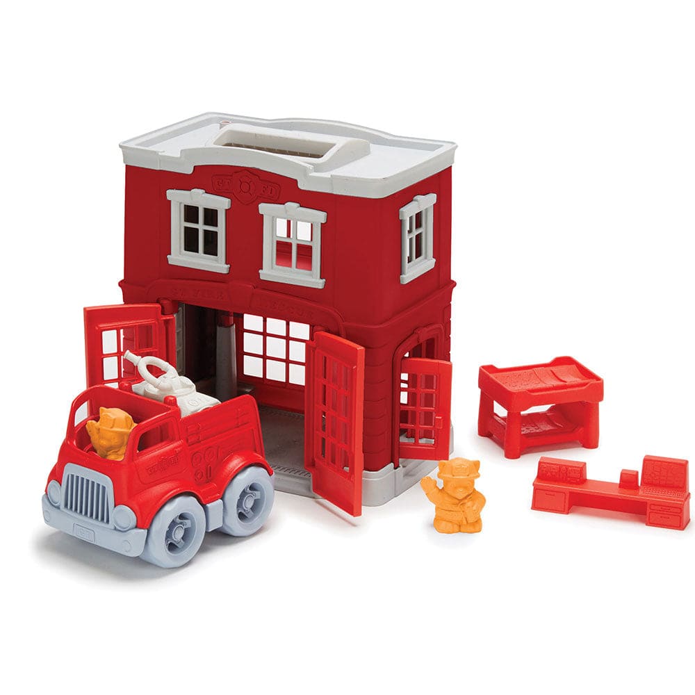 Fire Station Playset - Green Toys 816409011567