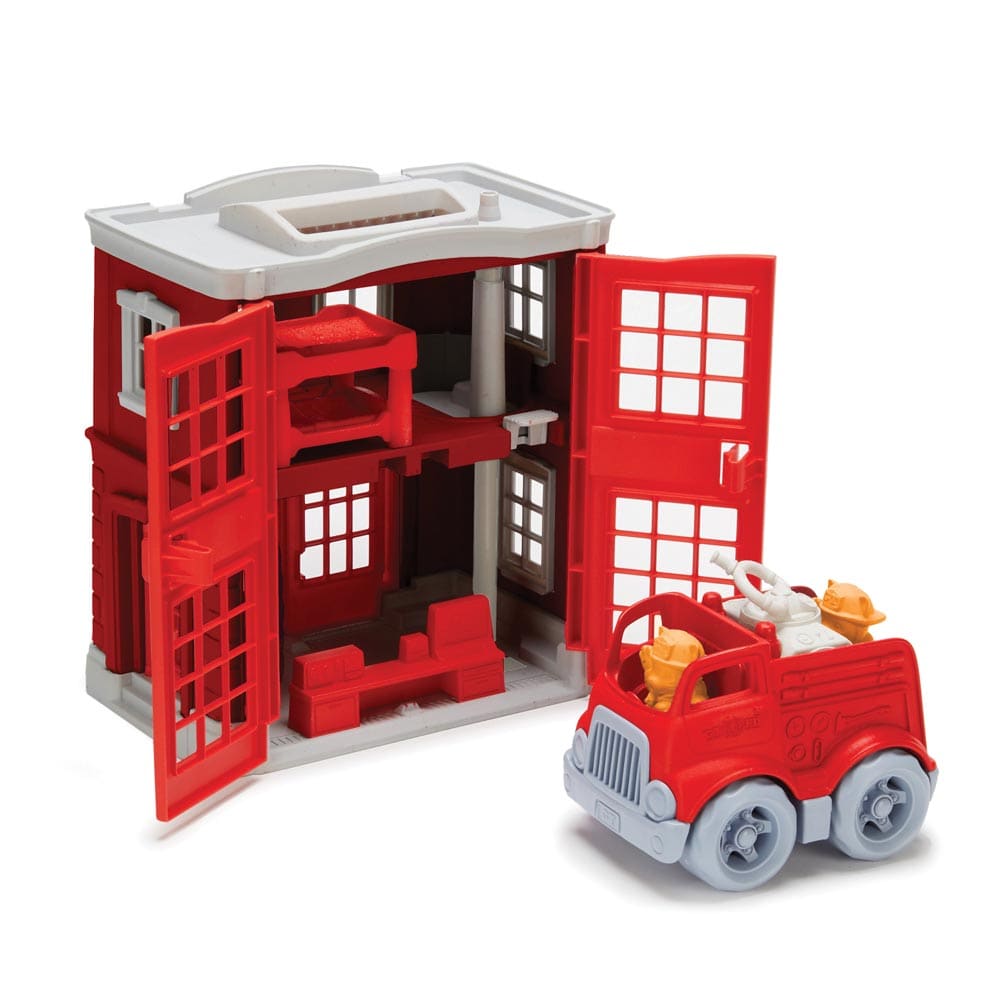 Fire Station Playset - Green Toys 816409011567
