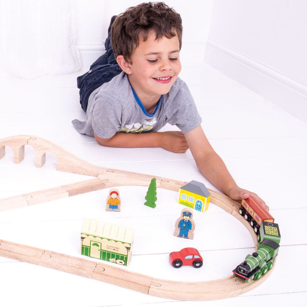 Flying Scotsman Train Set - Bigjigs Rail 691621090268