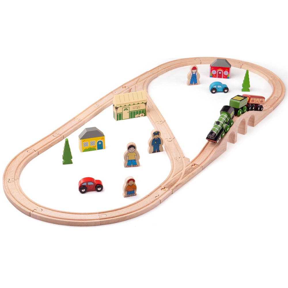 Flying Scotsman Train Set - Bigjigs Rail 691621090268