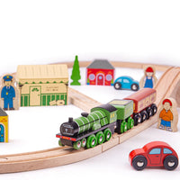 Flying Scotsman Train Set - Bigjigs Rail 691621090268