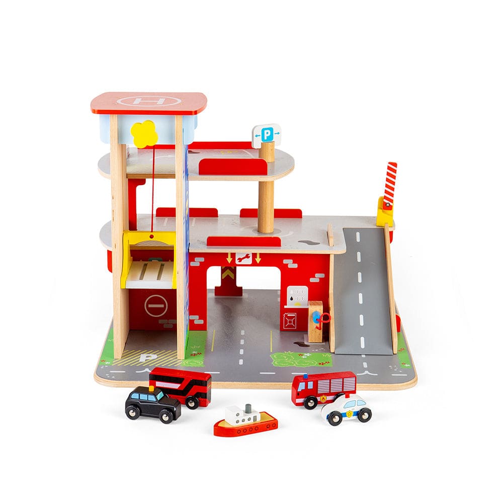 Garage Toy Bundle - Bigjigs Toys 691621678855