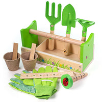 Gardening Caddy and Tools - Bigjigs Toys 691621820438