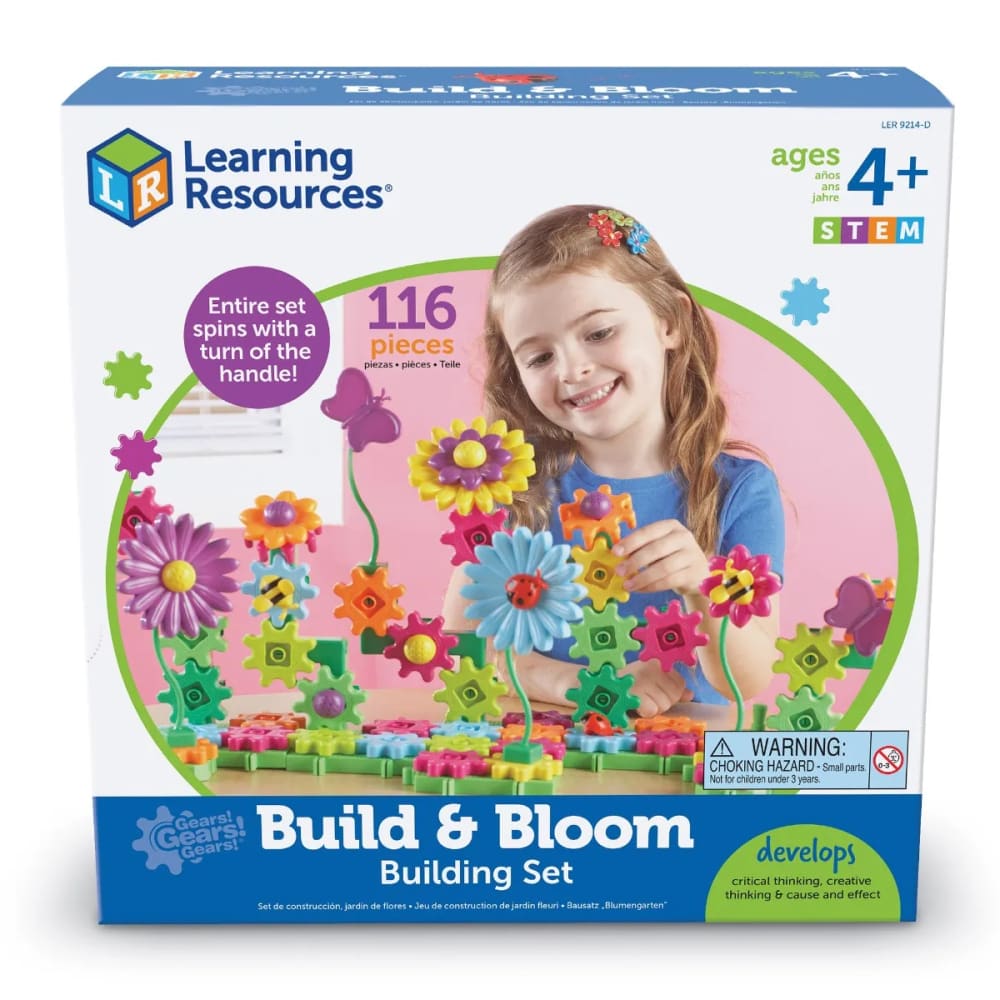 Gears Build & Bloom Flower Garden - Learning Resources 765023092141