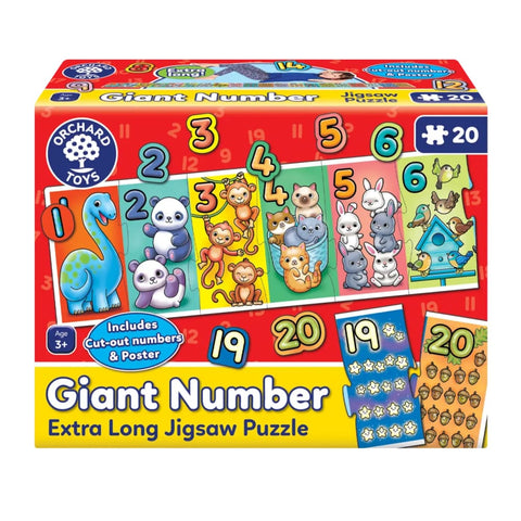 Image of Giant Number Jigsaw Puzzle - Orchard Toys 5011863301734
