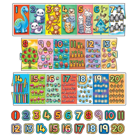 Image of Giant Number Jigsaw Puzzle - Orchard Toys 5011863301734