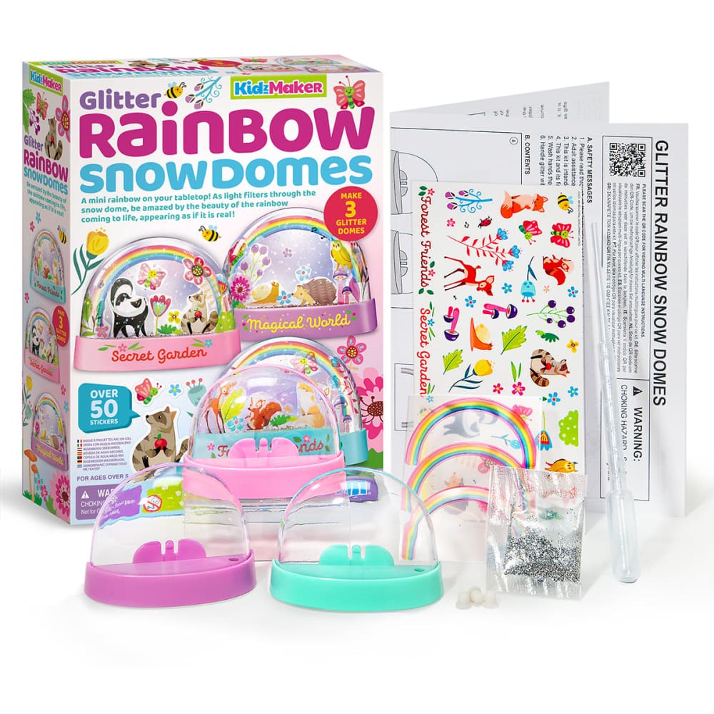 Glitter Rainbow Snow Domes - 4M Great Gizmos