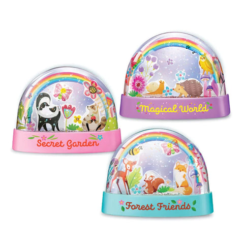 Image of Glitter Rainbow Snow Domes - 4M Great Gizmos