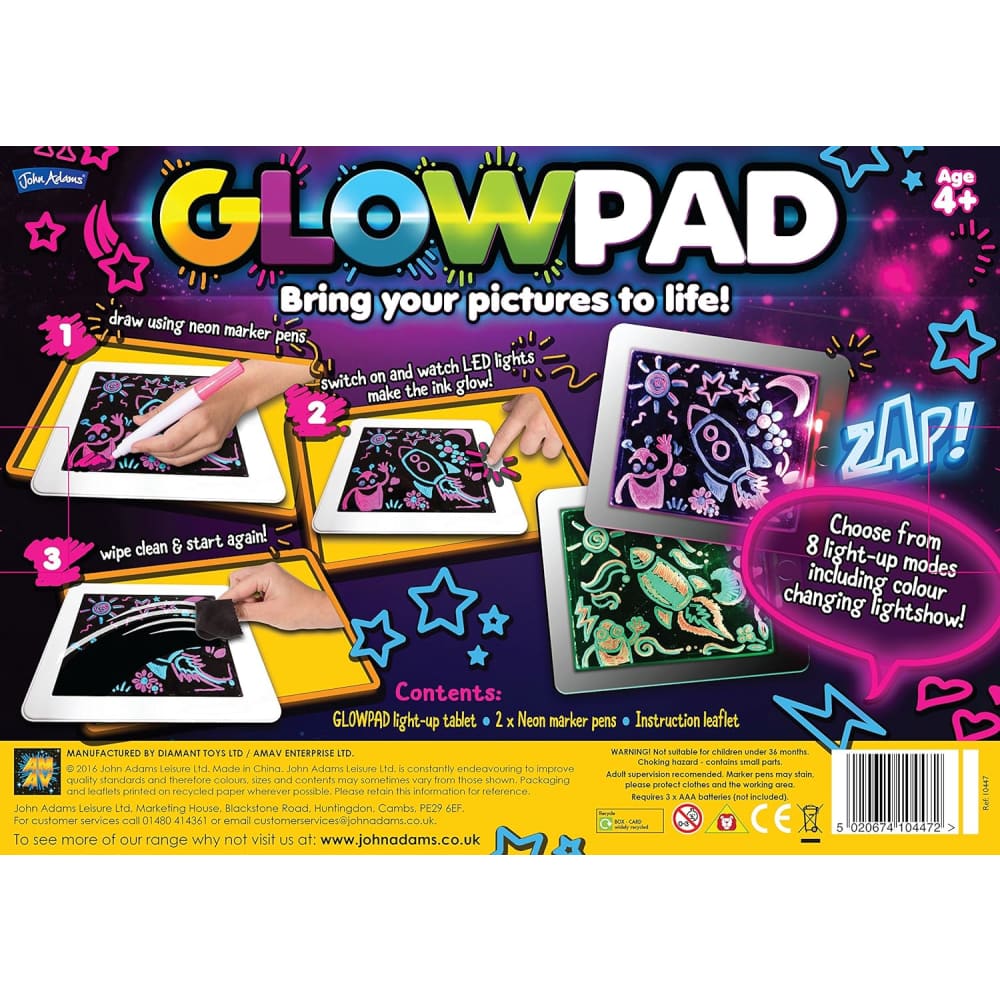 Glow in The Dark Light Drawing Board for Kids A3(Without Gift Box)