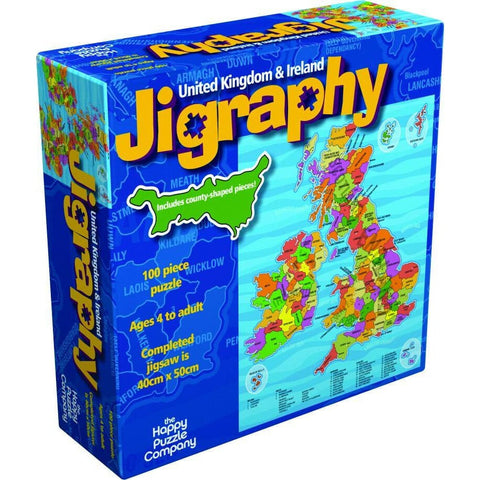Image of Happy Puzzle Jigraphy UK Map - Company