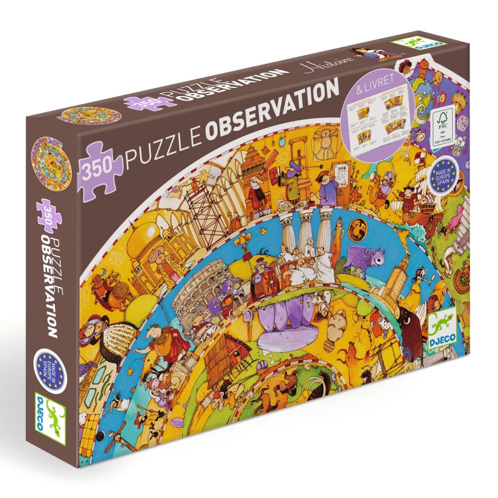 History 350 Pcs Puzzle with Booklet - Djeco