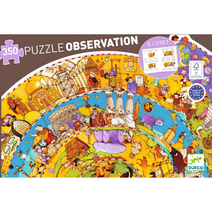 History 350 Pcs Puzzle with Booklet - Djeco