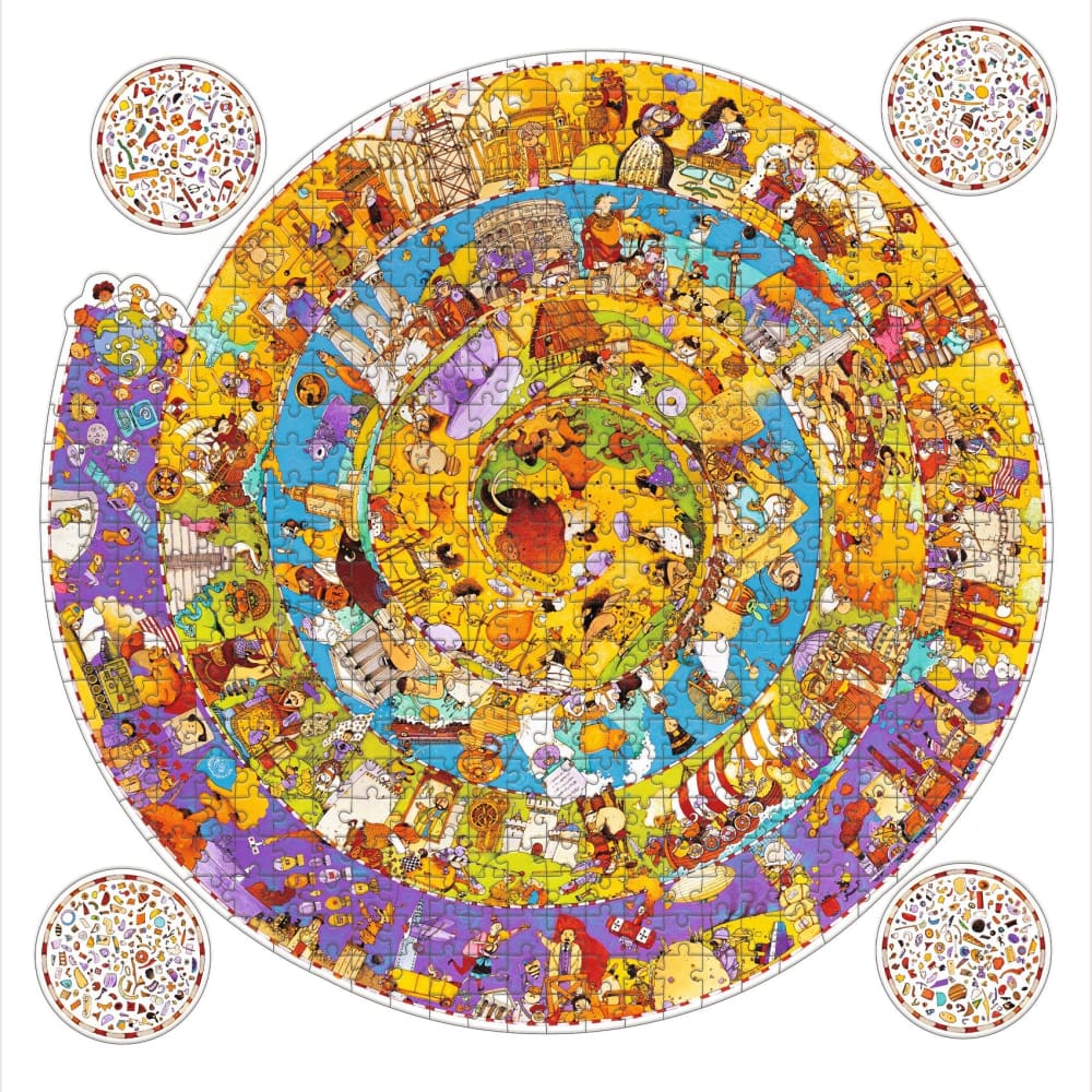History 350 Pcs Puzzle with Booklet - Djeco