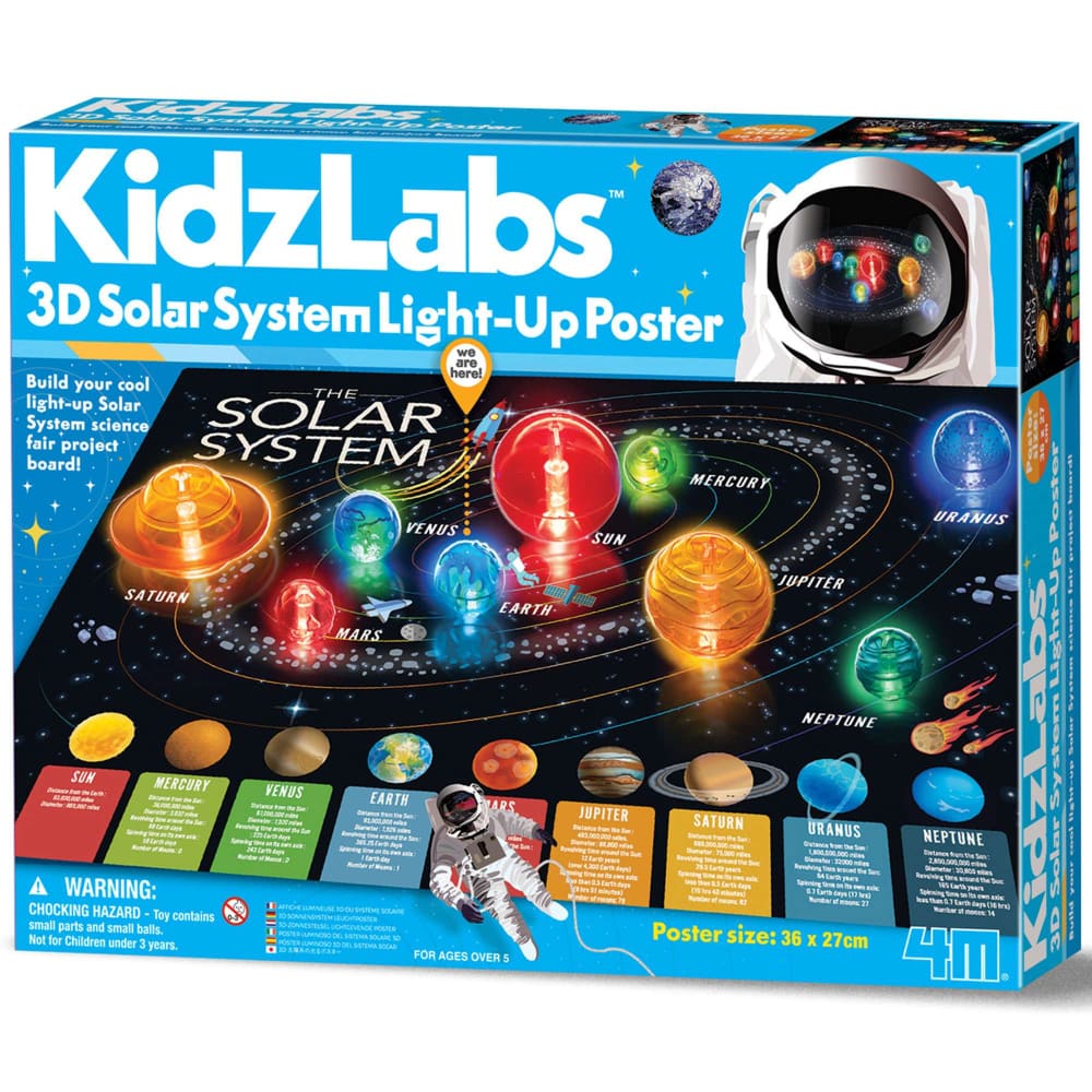 KidzLabs - 3D Solar System Light-Up Poster - BigjigsToys_INT 4893156034618