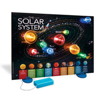 KidzLabs 3D Solar System Light-Up Poster Board - BigJigs Toys
