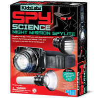 KidzLabs Spy Science Night Mission Spylite - 4M Great Gizmos