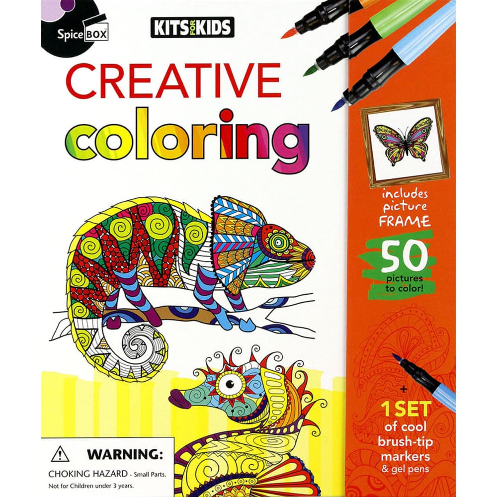 Colring Kit Coloring Kit For Kids Kaleidoscope Colouring Kit: Spooky Colouring