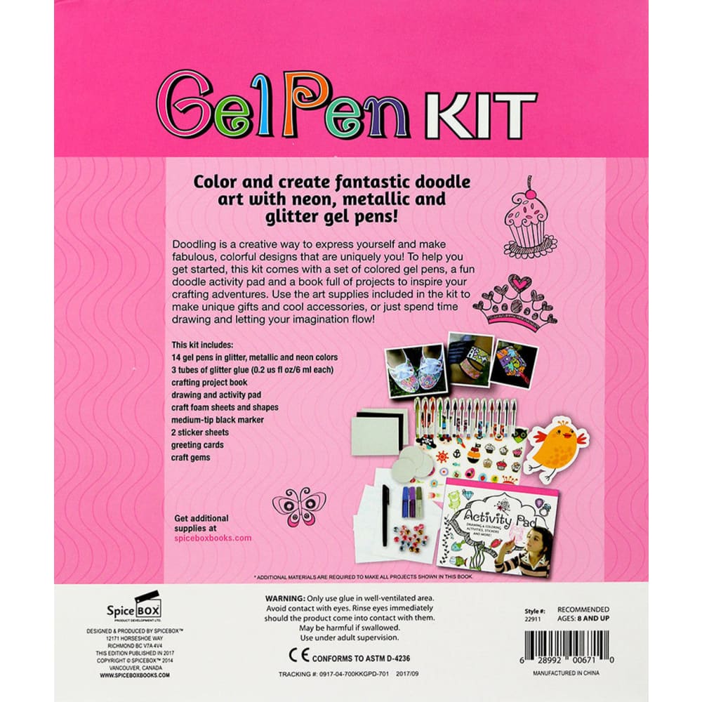 Kits for Kids Gel Pen Set - spice box