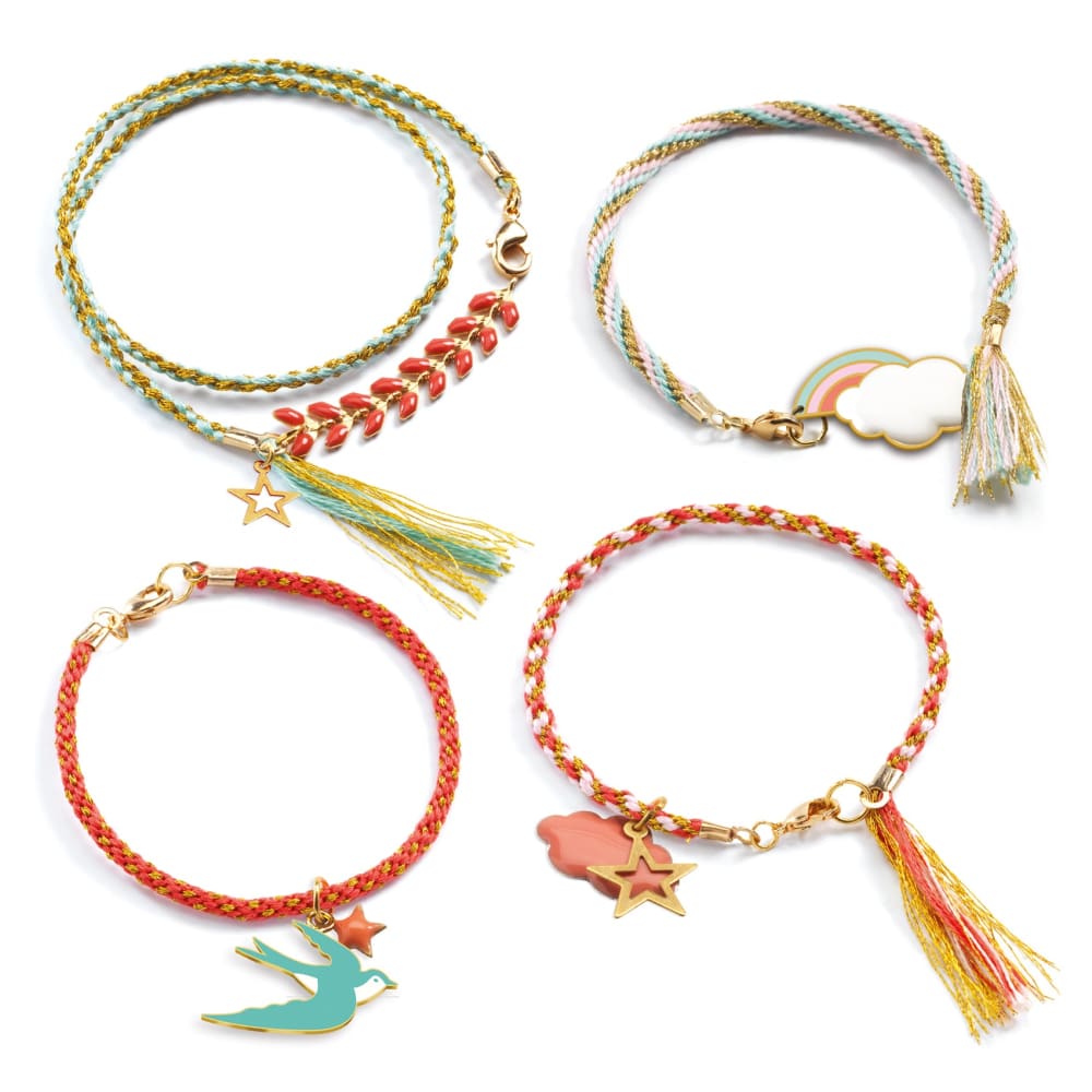Kumihimo Braiding Bracelets - Celeste - Djeco