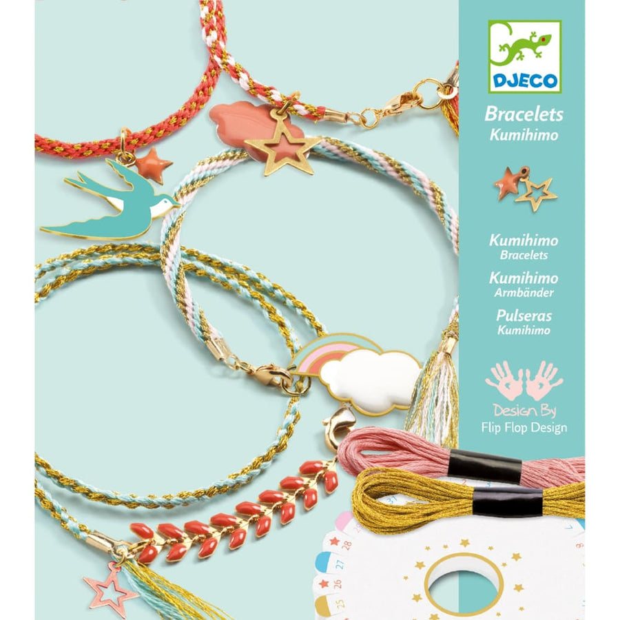 Kumihimo Braiding Bracelets - Celeste - Djeco