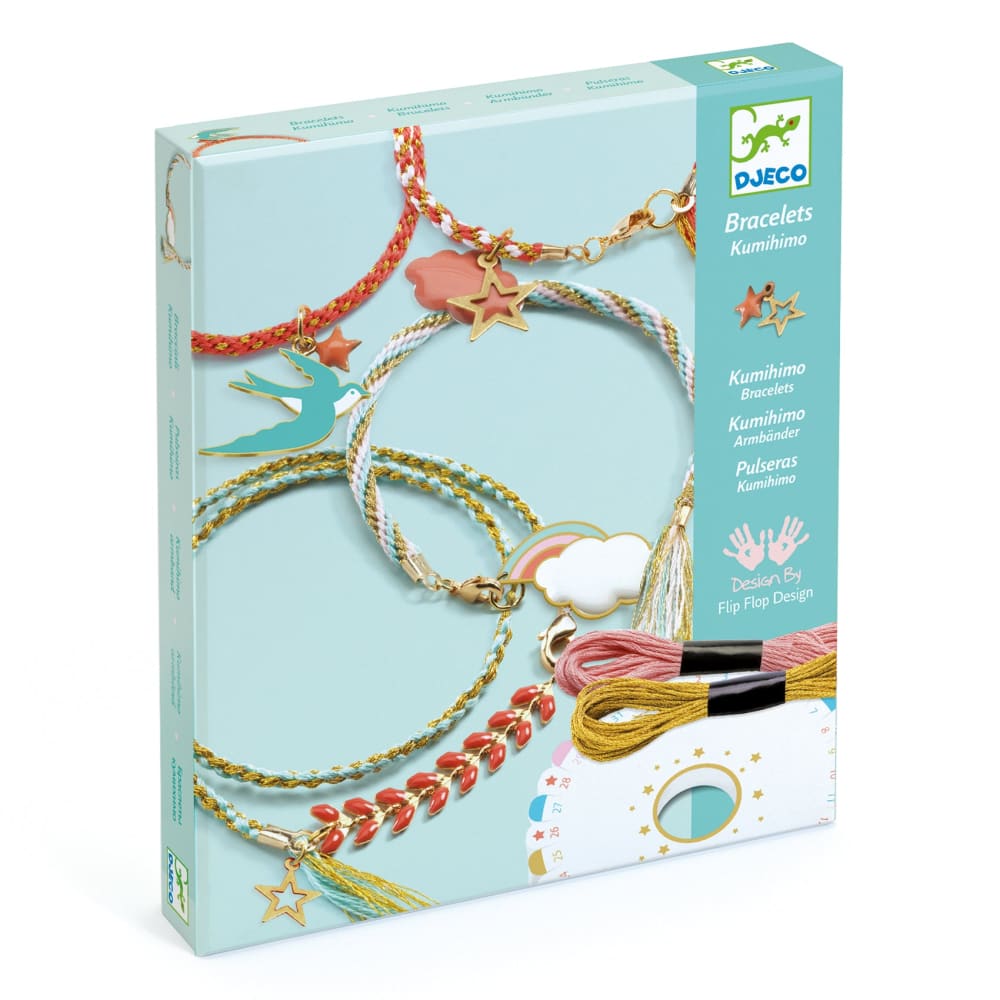 Kumihimo Braiding Bracelets - Celeste - Djeco