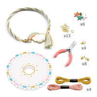 Kumihimo Braiding Bracelets - Celeste - Djeco