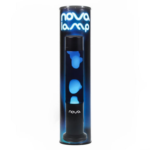 Image of Lava Lamp Blue with White Wax - Thumbs Up 5050341300296