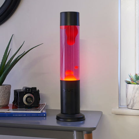 Image of Lava Lamp Purple with Red Wax - Thumbs Up 5050341300258