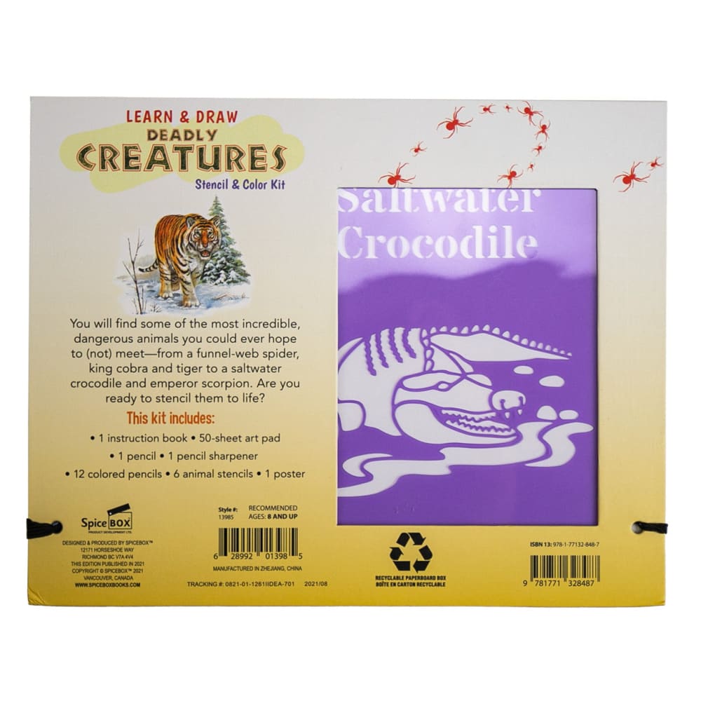 Learn & Draw Deadly Creatures - SpiceBox