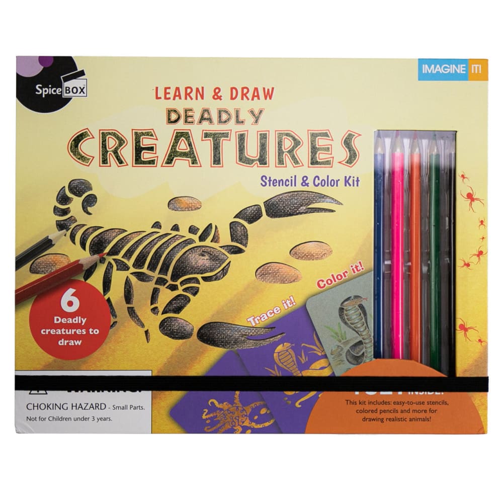 Learn & Draw Deadly Creatures - SpiceBox