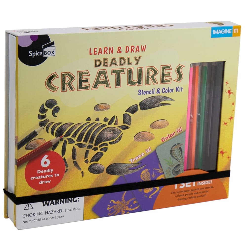 Learn & Draw Deadly Creatures - SpiceBox