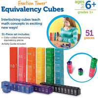 Learning Resources Fraction Tower Cubes Equivalency Set - 765023525090